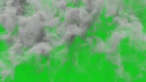 Fog Premium Qualidade Verde Tela Vídeo Animação Ultra Alta Definição — Vídeo de Stock