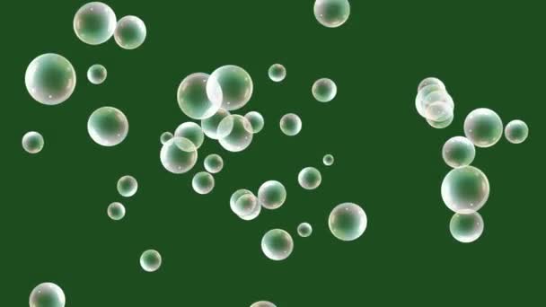 Bubble Green Screen Abstract Technology Science Engineering Artificialintelligence Seamless Loop — Αρχείο Βίντεο