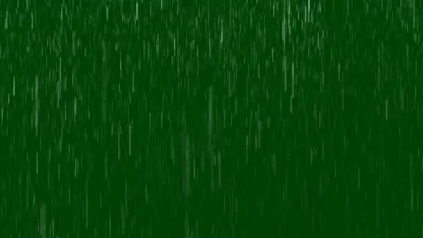 Rain Güz Animasyonu Ultra Yüksek Çözünürlük Video Yeşil Ekran Arkaplanındaki — Stok video