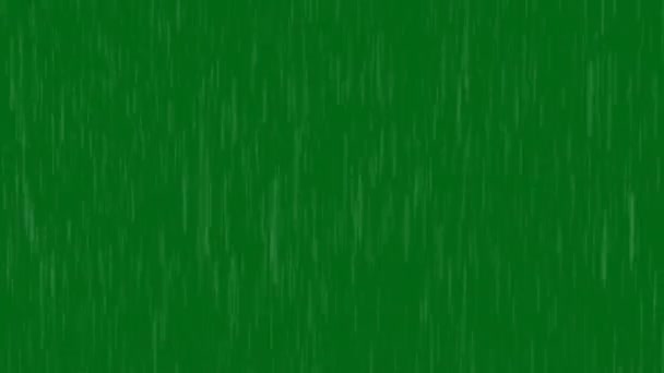 Rain Fall Animation Ultra High Definition Video Video Element Zeleném — Stock video