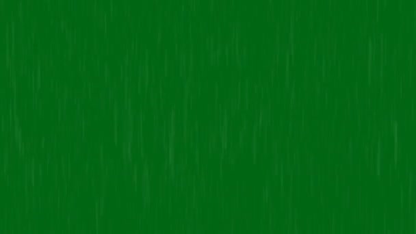 Rain Fall Animation Ultra High Definition Video Video Element Green — Stock Video