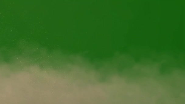 Dust Sand Animation Green Screen Vfx Animation Green Screen Abstract — Stock Video