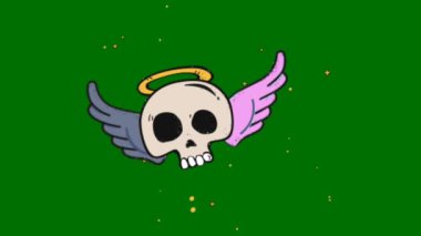  Korku yeşili ekran, 3D animasyon, Ultra Yüksek Tanımlama, 4k video. mp4