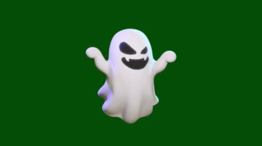  Korku yeşili ekran, 3D animasyon, Ultra Yüksek Tanımlama, 4k video. mp4