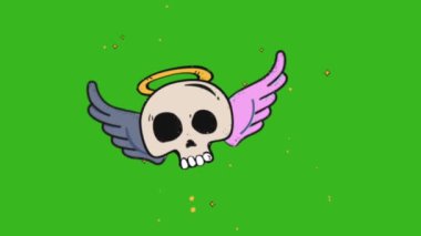  Korku yeşili ekran, 3D animasyon, Ultra Yüksek Tanımlama, 4k video. mp4