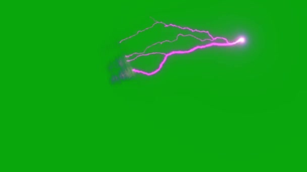 Blitzeffekt Animation Ultra High Definition Blitzschlag Mit Hoher Auflösung Das — Stockvideo