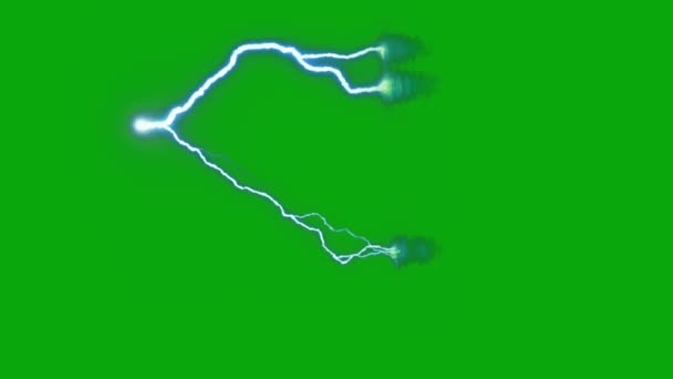 Bliksem Effect Animatie Ultra High Definition Lightning Blast Hoge Resolutie — Stockvideo