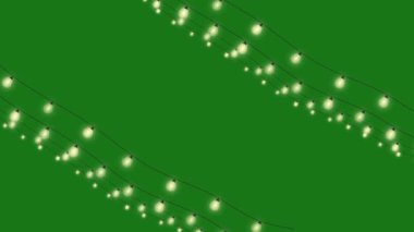 Parlayan Işık Çelengi Canlandırması 4K Yeşil Ekran