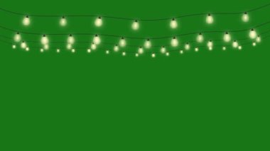 Parlayan Işık Çelengi Canlandırması 4K Yeşil Ekran