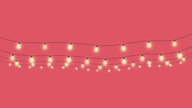 Parlayan Işık Çelengi Canlandırması 4K Yeşil Ekran