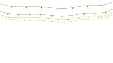 Parlayan Işık Çelengi Canlandırması 4K Yeşil Ekran