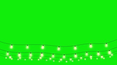 Parlayan Işık Çelengi Canlandırması 4K Yeşil Ekran