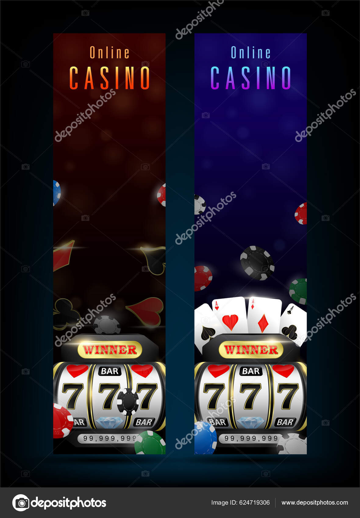 Jogo de casino online com texto dourado e máquina de roleta