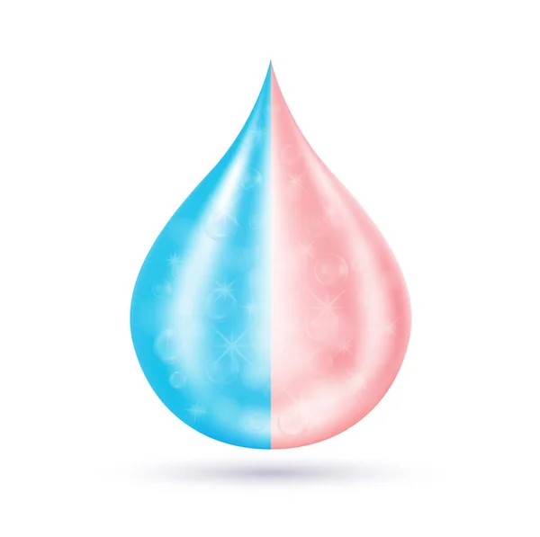 Essenza Siero Petrolio Idratante Collagene Toner Acido Goccia Siero Rosa — Vettoriale Stock