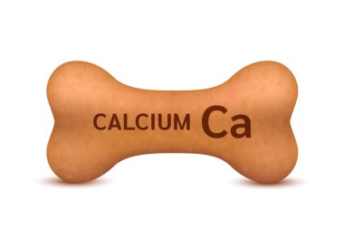 Kemik, kediler ve köpekler için kediler ve köpekler için kalsiyum takviyeli kemikler köpek eklem iltihabı osteoartriti. Beyaz arka plan vektörü 3D 'de. Evcil hayvan maması reklamını yapabilir misin?.