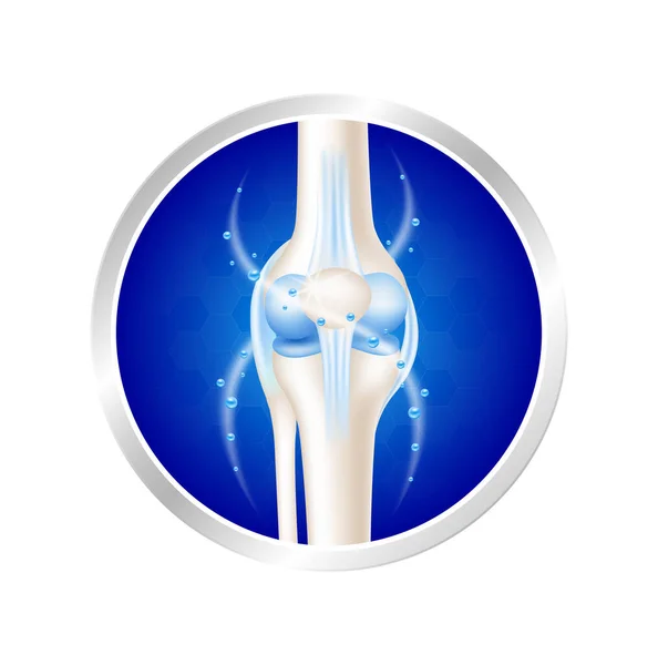 Этикетка Алюминиевая Здоровая Кость Витаминными Минералами Логотип Продукции Шаблон Дизайна — стоковый вектор