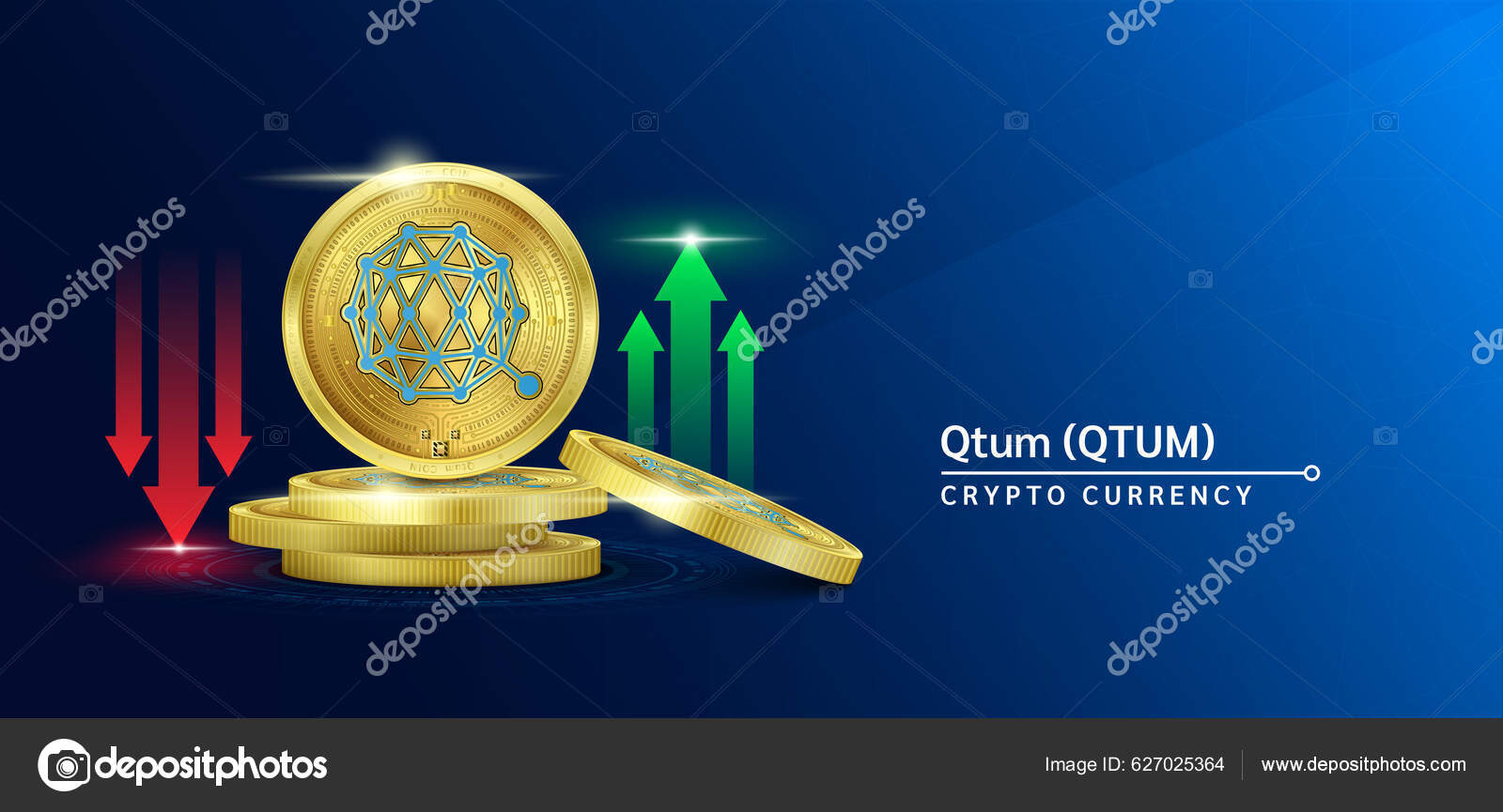 Banner Criptomoneda Qtum Token Moneda Futura Mercado Valores Blockchain Con  Vector de stock #627025364 de ©1991kookart@gmail.com