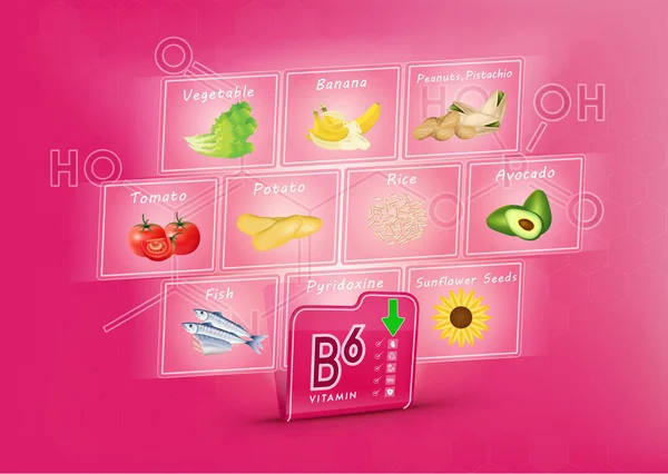 Folder Zebrać Witaminę Pueple Ekranie Wyświetlane Zdjęcia Owoców Warzyw Witamina — Wektor stockowy