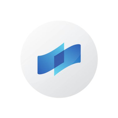 COTI simgeleri beyaz arkaplanda izole edilmiş. Şifreli para, blok zinciri teknolojisinde yaratıldı. Vektör illüstrasyonu.