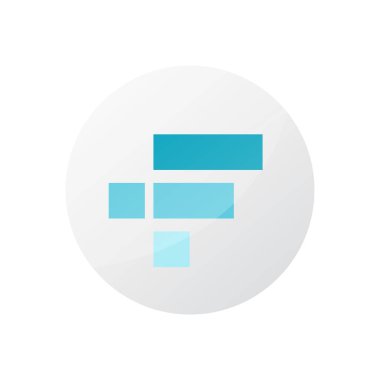 Beyaz arkaplanda izole edilmiş FTX Token simgesi simgeleri. Şifreli para, blok zinciri teknolojisinde yaratıldı. Vektör illüstrasyonu.