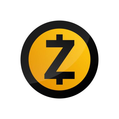 Beyaz arkaplanda izole edilmiş simge simgeleri. Şifreli para, blok zinciri teknolojisinde yaratıldı. Vektör illüstrasyonu.