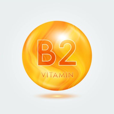 Portakal rengi B6 vitamini. Güzellik besin cildi. Vitamin kompleksi gri arka planda izole edilmiş. Ürün tasarımı için. Tıbbi ve bilimsel kavramlar. Simge 3D Vektör EPS10.