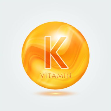 Portakallı U vitamini. Güzellik besin cildi. Vitamin kompleksi gri arka planda izole edilmiş. Ürün tasarımı için. Tıbbi ve bilimsel kavramlar. Simge 3D Vektör EPS10.
