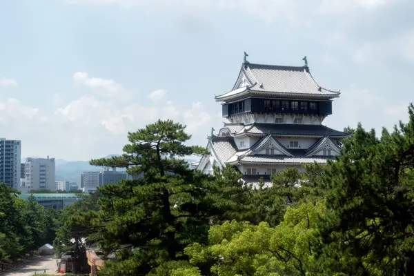 Kokura Şatosu manzara resmi.
