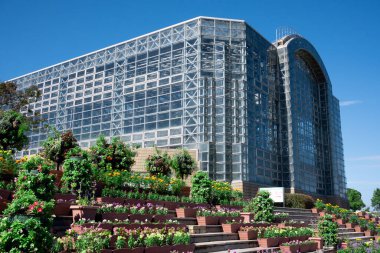 Wakamatsu, Kitakyushu Fukuoka, Japonya 'daki Yeşil Park ekolojik bahçesi