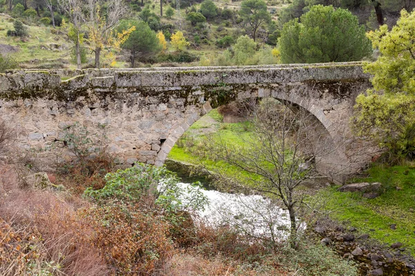 Puente Sobre Río Becedas Hoyo Pinares Ávila España —  Fotos de Stock