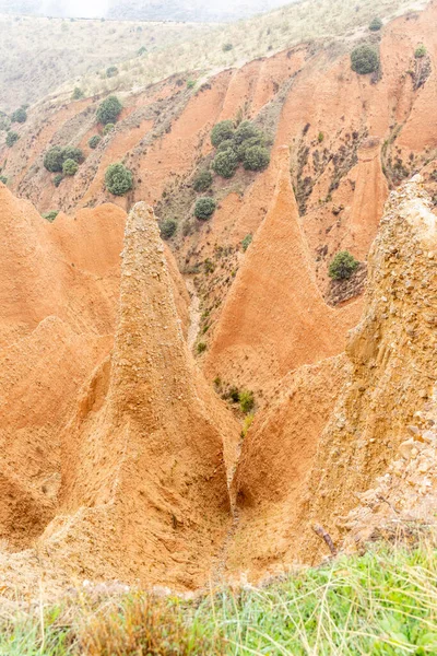 Dolina Erozji Przestrzeni Wieków Między Prowincjami Guadalara Madryda Hiszpanii Zwana — Zdjęcie stockowe