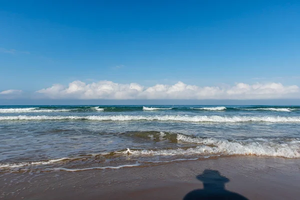 Пляж Барбелла Время Отлива Санкти Петри Чиклана Фронтера Кадис Испания — стоковое фото