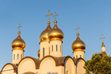 Madrid, İspanya 'daki Aziz Mary Magdalene Rus Ortodoks Katedrali' nin detayları.