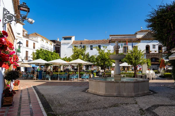 Detalles Los Edificios Del Centro Histórico Ciudad Marbella Provincia Málaga — Foto de Stock