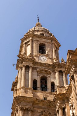 İspanya 'daki Malaga katedralinin dış cephesinin ayrıntıları