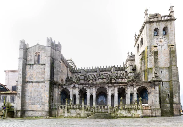 Порто Португалія Грудня 2022 Деталі Фасаду Кафедрального Собору Порту Площі — стокове фото