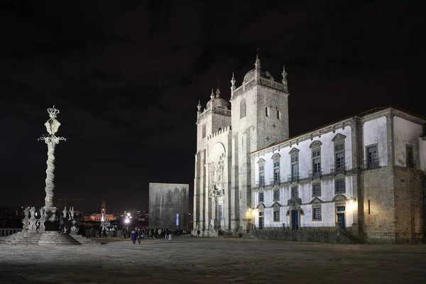 Порто Португалія Грудня 2022 Деталі Фасаду Кафедрального Собору Порту Площі — стокове фото