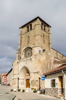 details of the buildings of the historic center of the city of Burgos, Spain