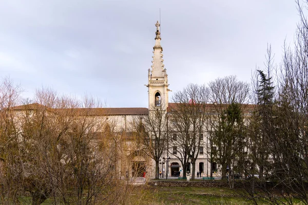 Details Exterior Facades Monastery Strikes City Burgos Spain — Stok fotoğraf