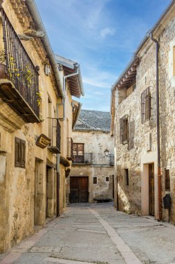 details of the historic buildings of the city of Pedraza in the province of Segovia, Spain