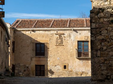details of the historic buildings of the city of Pedraza in the province of Segovia, Spain
