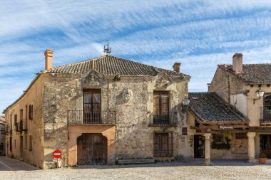 details of the historic buildings of the city of Pedraza in the province of Segovia, Spain
