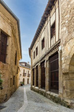 details of the historic buildings of the city of Pedraza in the province of Segovia, Spain