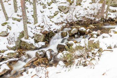 On the way up to the Penalara glacier circus area, in the Guadarrama mountains of Madrid