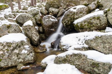 On the way up to the Penalara glacier circus area, in the Guadarrama mountains of Madrid