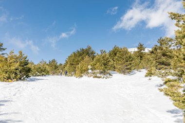 On the way up to the Penalara glacier circus area, in the Guadarrama mountains of Madrid