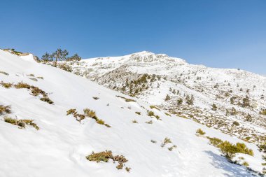 On the way up to the Penalara glacier circus area, in the Guadarrama mountains of Madrid