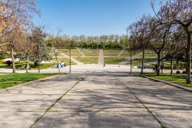 Madrid Enrique Tierno Galvan park, where the planetarium is located