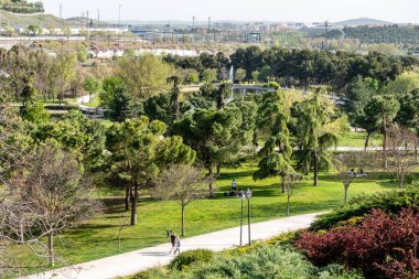 Madrid Enrique Tierno Galvan park, where the planetarium is located