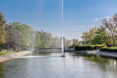 Madrid Enrique Tierno Galvan park, where the planetarium is located
